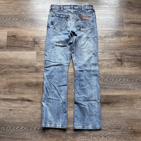 Wrangler Other - Wrangler Men's Relaxed Boot Stretch Outdoors Cowboy Western Blue Jeans 30x34